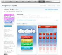Dedalo als App fürs iPhone im iTunes-Store erhältlich