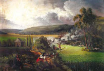 Batalla de los éjidos de Pasto (1845-60). Óleo sobre tela. Museo Nacional de Colombia.