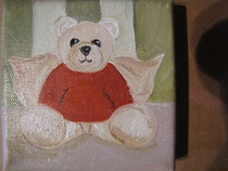 "Teddybär" 10x10 cm in Acryl
