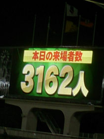 ３１６２人のお客さまにご来場いただきました！