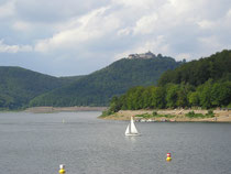 Edersee mit Burg Waldeck