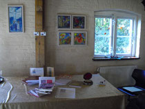 Lesung mit Ausstellung in der Bergmühle in Flensburg im Oktober 2012