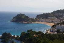 Vista de Tossa de Mar y la Platja Grand