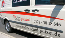 Mein Schuhpflegemobil für den Hol- und Bringservice.