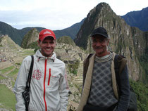 Lukas und ich auf Machu Pichu