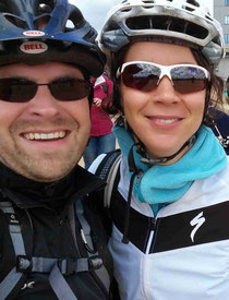 Mountainbiker auf dem Brocken im Harz