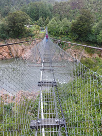 Hängebrücke über den Buller River.