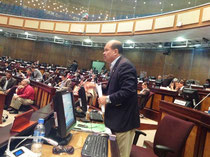 Carlos Bergmann Reyna, legislador de Manabí en la Asamblea Nacional del Ecuador, en Quito.