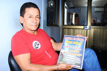 Auro Pico Moreira, fundador de la Escuela de Fútbol Futuras Estrellas que se inicia en la ciudad de Manta, Ecuador.