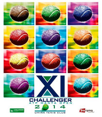 Afiche oficial del Challenger Open Manta 2014. Ecuador.