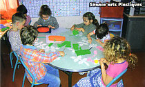 Séance d'arts plastiques