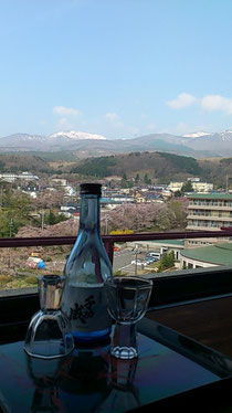 画像：会津の銘酒と安達太良山