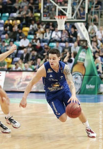 Konstantin Klein während eines Basketballspiels