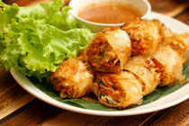 halal food goi cha gio, halal vietnamese spring rolls