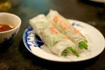 halal food goi cuon, halal vietnamese spring rolls