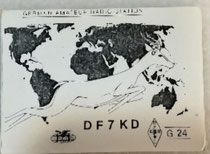 Alte QSL Karte von mir ( DF7KD)