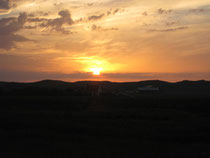 Sonnenuntergang über dem Naturschutzgebiet Abbestede