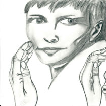 part of charcoal drawing                  "not on the same level ever" 2011
