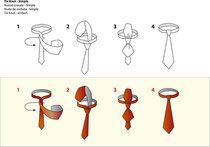 Bindeanleitung "four in hand"
