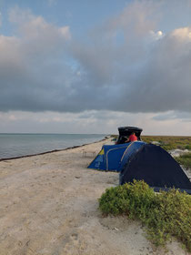 Camping in erster Reihe