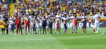 unsere Kids im Glücksgas-Stadion
