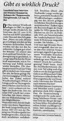 Leserbrief v. 24.05.2014