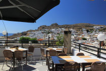 Blick auf Lindos