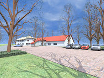 Strandhaus - Blick von Nordosten (vergrößern durch 1 x klicken auf das Bild)