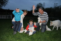 Ouders Bart met de kinderen van Bart zijn zus