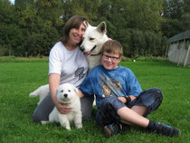 Sonia & Aaron met hun pupje