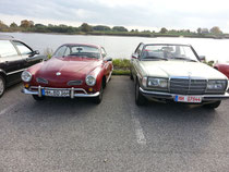 Mercedes W123 Coupe & VW Karmann Ghia