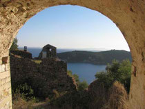 A view from the Castle of Parga to Ionian sea