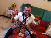 Giò and his 14 Sonic Boom CD's