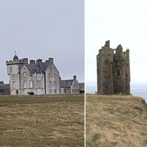 Keiss Castle and Old Keiss Castle