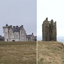 Keiss Castle and Old Keiss Castle 