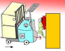 フォークリフト挟まれ事故