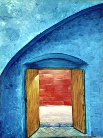 42. EL UMBRAL óleo s/lienzo 54x73 ©Mara Cascón