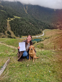 28.09.25 Praxmar (Tirol). Heute konnten wir am Workingtest in der Novice den 6. Platz mit sehr gut holen