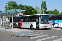 Un Irisbus Crossway LE à la Gare Routière de St-Malo, prêt à s'élancer sur la ligne 16A du réseau Illenoo, qui reste aujourd'hui le principal lien entre Saint-Malo et Dinard.