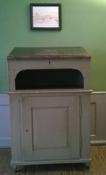 Goethe's high desk or lectern in the Goethe-House in Frankfurt