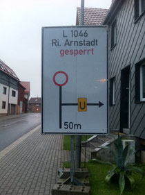 Seit Donnerstag ist die Erfurter und Gosseler Straße gesperrt