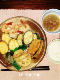 夕食