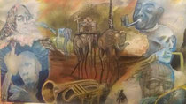 -Marcia Swing - progetto OsmannGold - acrilico su tela