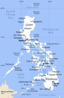 Map of the Philippines (Creative Commons Photo, Courtesy of Eugene Alvin Villar  or "Seav" on Wkipedia)