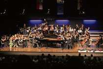 Das Orchester der Musikschule "Karol Szymanowski" aus Wroclaw in Polen gehörte zu den Mitwirkenden in der Erkelenzer Stadthalle. Foto: JÜRGEN LAASER