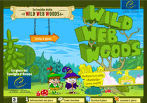 Gioco "Le insidie della Wild Web Woods", un gioco del Consiglio d'Europa.