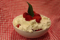 Erdbeeren mit Schlag