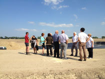 Dragey sur le site du futur centre d'entraînement au galop