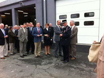 inauguration des nouveaux locaux en présence de Mme Claude Dulamon, sous-préfet d'Avranches