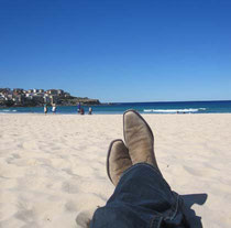 lazy am Bondi Beach